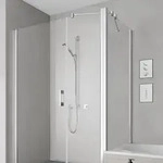 Kermi Pega Seitenwand verk&uuml;rzt auf Badewanne 90 cm, Duschkabinen, PETVD09016VAK,