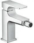 hansgrohe Metropol Einhebel-Bidetmischer mit Hebelgriff und Push-Open Ablaufgarnitur,