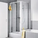 Kermi Nova 2000 Seitenwand verk&uuml;rzt auf Badewanne 80 x 160 cm, Duschkabinen,