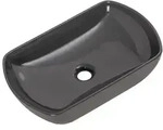 Fackelmann NEW YORK Aufsatzbecken 50 x 31 cm 84908, Badkeramik, grau