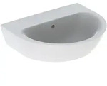 Geberit Renova Waschtisch 55 x 45 cm ohne Hahnloch mit &Uuml;berlauf, Badkeramik,