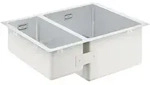 GROHE K700 Edelstahlsp&uuml;le 59,5 x 45 cm mit 1,5 Becken, f&uuml;r Einbau rechts, 31576SD1,
