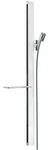 hansgrohe Unica E Brausestange 90 cm, Badarmaturen, 27640400, wei&szlig;/chrom