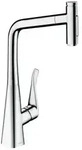 hansgrohe Metris Select M71 Einhebel-K&uuml;chenmischer 320, Ausziehbrause, 2jet, sBox,