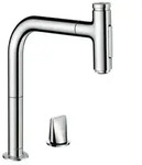 hansgrohe Metris Select M71 2-Loch Einhebel-K&uuml;chenmischer 200, Ausziehbrause, 2jet,
