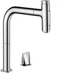 hansgrohe Metris Select M71 2-Loch Einhebel-K&uuml;chenmischer 200, Ausziehbrause, 2jet,