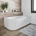 Riho Desire Corner Eck-Badewanne 184 x 84 cm links, Badewannen, wei&szlig;, gl&auml;nzend