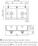 Systemceram Keradomo Mera Twin F Sp&uuml;le f&uuml;r fl&auml;chenb&uuml;ndigen Einbau mit