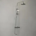 Kludi Logo Basic Thermostat Dual Shower System 6809405-00, Badarmaturen, chrom