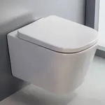 Kronenbach Cube Wand-WC kompakt, sp&uuml;lrandlos, Badkeramik, wei&szlig;