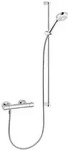 Kludi LOGO NEO Brause-Set mit Thermostatarmatur 1 Strahlart, mit Wandstange 90...