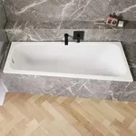Bette Space S Eck-Badewanne 170 x 75 cm Einbau Ecke rechts, Badewannen, wei&szlig; mit