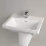 Villeroy & Boch Subway 3.0 Waschtisch 55 cm, mit 1 Hahnloch, mit &Uuml;berlauf,