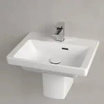 Villeroy & Boch Subway 3.0 Handwaschbecken 50 cm, mit 1 Hahnloch, mit &Uuml;berlauf,
