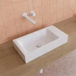Kaldewei PURO Aufsatz-Handwaschtisch 3166, mit 1 Hahnlochbohrung links, 55 cm,