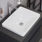 Duravit D-Neo Einbauwaschtisch 60 cm, ohne Hahnloch, ohne &Uuml;berlauf, Badkeramik,