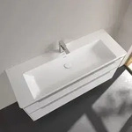 Villeroy & Boch Subway 3.0 Schrankwaschtisch 130 cm, mit 1 Hahnloch, mit...
