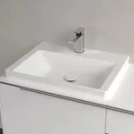 Villeroy & Boch Subway 3.0 Waschtisch 60 cm, mit 1 Hahnloch, ohne &Uuml;berlauf,