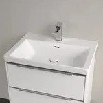 Villeroy & Boch Subway 3.0 Schrankwaschtisch 65 cm, mit 1 Hahnloch, mit...