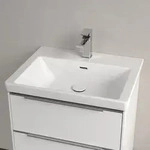 Villeroy & Boch Subway 3.0 Schrankwaschtisch 60 cm, mit 1 Hahnloch, mit &Uuml;berlauf