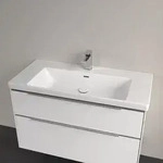 Villeroy & Boch Subway 3.0 Schrankwaschtisch 100 cm, mit 1 Hahnloch, mit...