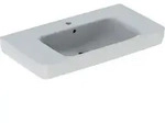 Geberit Renova Plan Waschtisch 90 cm mit Ablagefl&auml;che, mit 1 Hahnloch, mit