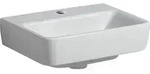 Geberit Renova Plan Handwaschbecken 45 cm, mit 1 Hahnloch, ohne &Uuml;berlauf,
