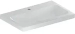 Geberit iCon Light Waschtisch 75 cm, mit 1 Hahnloch, ohne &Uuml;berlauf, Badkeramik,