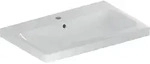 Geberit iCon Light Waschtisch 75 cm, mit 1 Hahnloch, mit &Uuml;berlauf, Badkeramik,