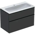 Geberit iCon Set M&ouml;belwaschtisch 90 cm schmaler Rand, mit Unterschrank, 2 Schubladen