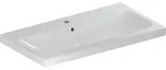 Geberit iCon Light Waschtisch 90 cm, mit 1 Hahnloch, mit &Uuml;berlauf, Badkeramik,