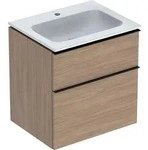 Geberit iCon Set M&ouml;belwaschtisch 60 cm schmaler Rand, mit Unterschrank, 2 Schubladen