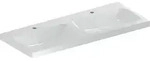 Geberit iCon Light Doppelwaschtisch 120 cm, mit 2 Hahnl&ouml;chern, ohne &Uuml;berlauf,