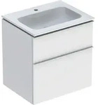 Geberit iCon Set M&ouml;belwaschtisch 60 cm schmaler Rand, mit Unterschrank, 2 Schubladen