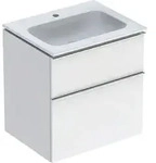 Geberit iCon Set M&ouml;belwaschtisch 60 cm schmaler Rand, mit Unterschrank, 2 Schubladen