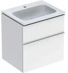 Geberit iCon Set M&ouml;belwaschtisch 60 cm schmaler Rand, mit Unterschrank, 2 Schubladen