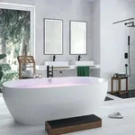 Hoesch iSENSI Ovalbadewanne 190 x 90 cm freistehend, Badewannen, 3822.010, wei&szlig;