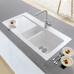 Villeroy & Boch Subway 60 FLAT fl&auml;chenb&uuml;ndige Sp&uuml;le, Ablaufgarnitur mit