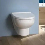 Duravit No. 1 Wand-WC Compact, Rimless, Badkeramik, 2575090000, wei&szlig;