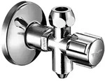 Schell COMFORT Eckventil mit Entleerungsstutzen, Badarmaturen, 049250699, chrom