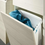Sanipa 3way Stauraumschrank 45 cm, 1 W&auml;schekorbklappe, 1 T&uuml;r Anschlag rechts...