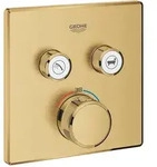 GROHE Grohtherm SmartControl Thermostat Fertigmontageset mit 2 Absperrventilen,