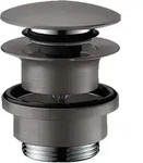 hansgrohe Ablaufgarnitur Push-Open;, Montagezubeh&ouml;r, brushed black chrome