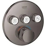 GROHE Grohtherm SmartControl Thermostat Fertigmontageset mit 3 Absperrventilen, runde