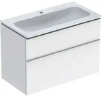 Geberit iCon Set M&ouml;belwaschtisch 90 cm schmaler Rand, mit Unterschrank, 2 Schubladen