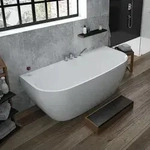 Hoesch iSensi Monolith Vorwand 170 x 75 cm mit fester Sch&uuml;rze 3884.010, Badewannen,