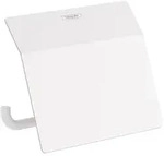hansgrohe AddStoris Papierrollenhalter mit Deckel, Accessoires, 41753700, mattwei&szlig;