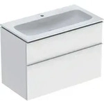 Geberit iCon Set M&ouml;belwaschtisch 90 cm schmaler Rand, mit Unterschrank, 2 Schubladen