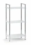 Giese Badregal Mobila mit 3 Glasb&ouml;den, Accessoires, 35100-02, chrom