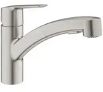 GROHE Start Einhand-Sp&uuml;ltischbatterie 1/2" 30531DC1, K&uuml;chenarmaturen, supersteel